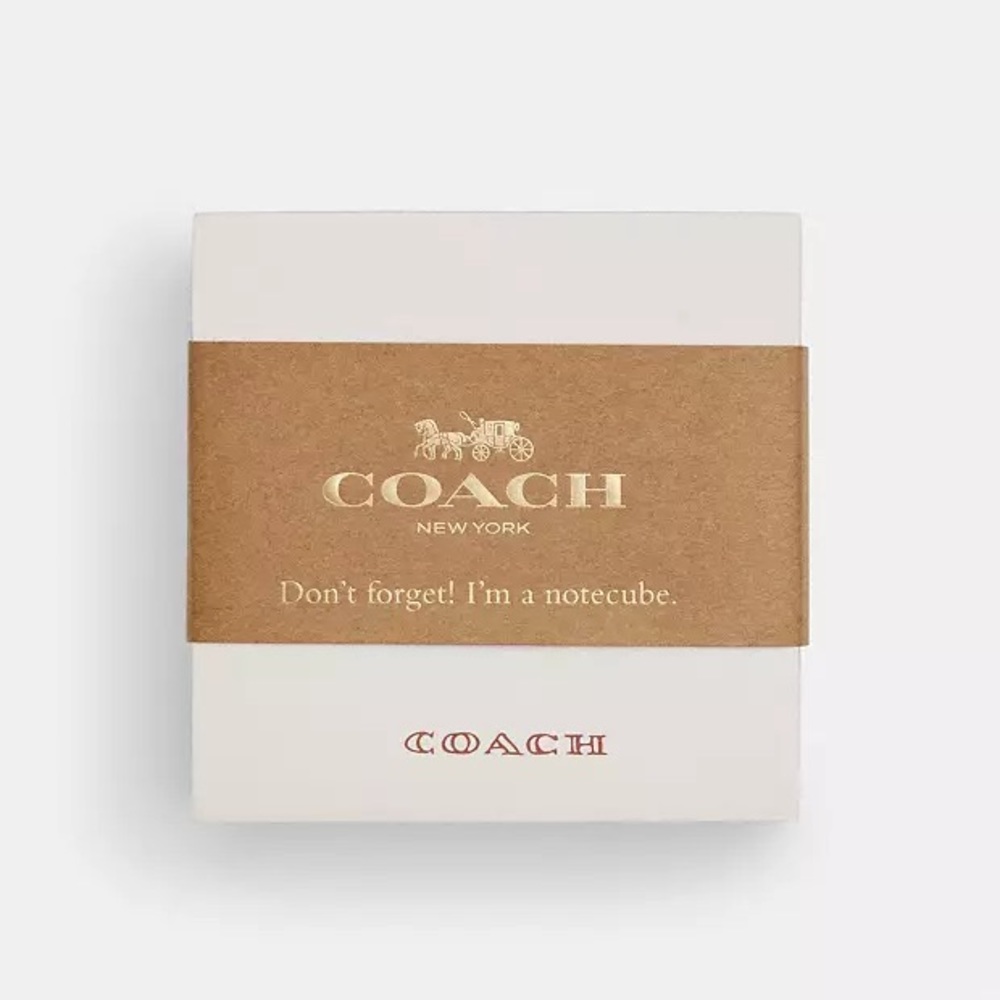 Coach Notecube With Floral Print